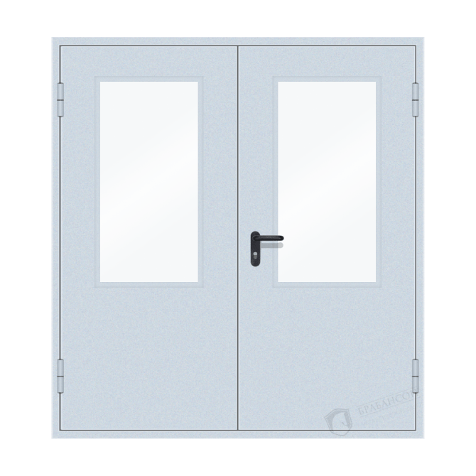 Остекленная противопожарная дверь